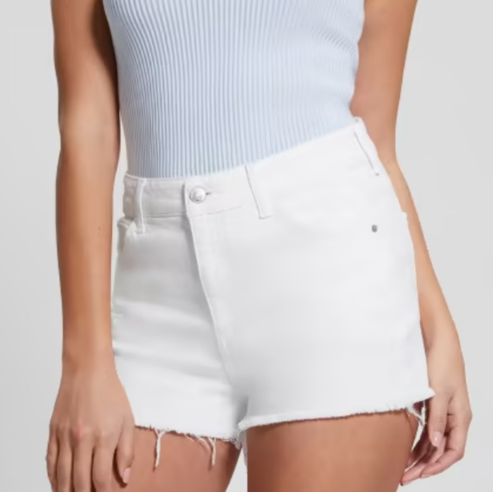 Jessica Simpson White  High Waist Shorts